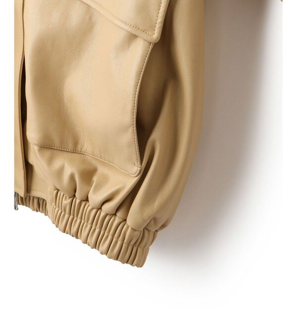 ADAM ET ROPE'「シンセティックレザーブルゾン」|ブルゾン・スタジャン|