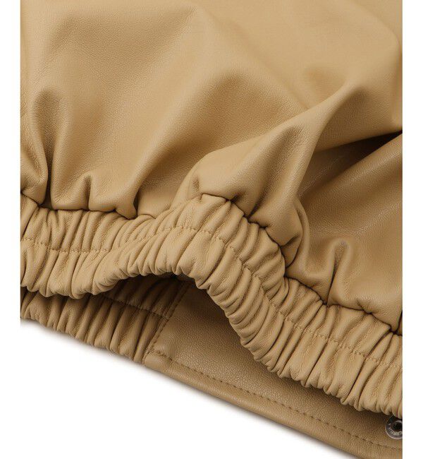 ADAM ET ROPE'「シンセティックレザーブルゾン」|ブルゾン・スタジャン|