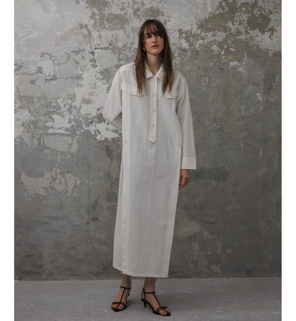 ADAM ET ROPE'「【EMOELLE】ミリタリーシャツワンピース」|ワンピース|