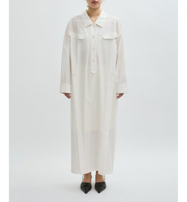 ADAM ET ROPE'「【EMOELLE】ミリタリーシャツワンピース」|ワンピース|