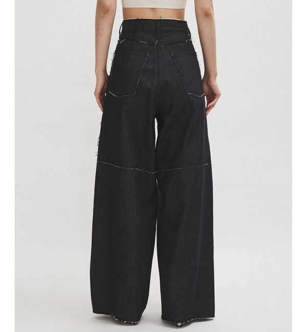 ADAM ET ROPE'「【EMOELLE】カットオフラインデニム」|デニム|