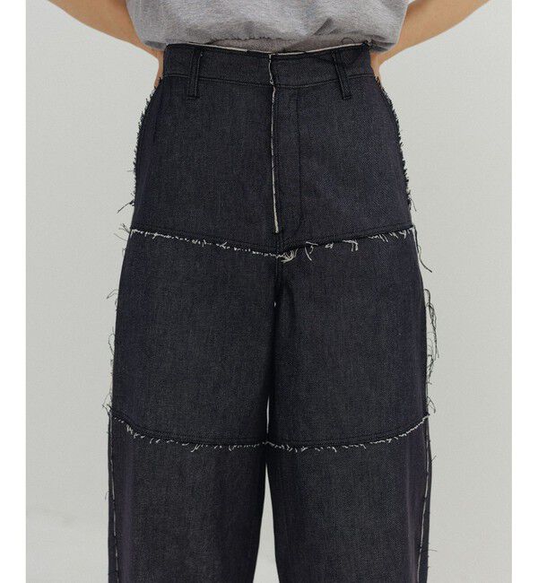 ADAM ET ROPE'「【EMOELLE】カットオフラインデニム」|デニム|