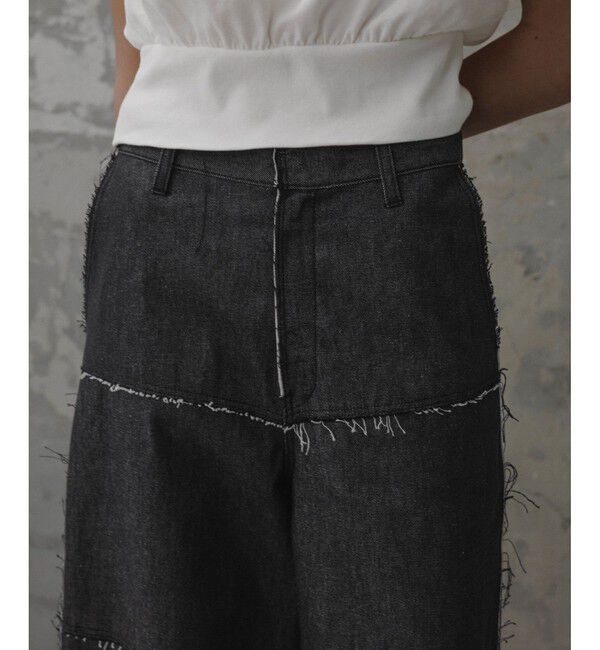 ADAM ET ROPE'「【EMOELLE】カットオフラインデニム」|デニム|