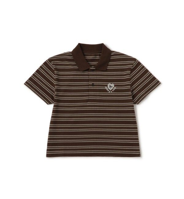 ADAM ET ROPE'「【Chocomoo&times;ADAM ET ROPE'】EX 刺しゅうPOLO」|ポロシャツ|