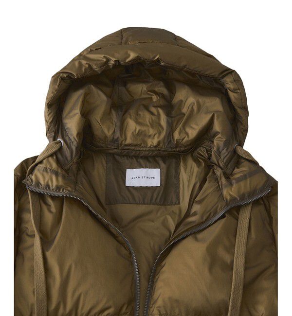 ADAM ET ROPE'「【サステナブル】2WAYフーディショートダウン/撥水」|ダウン|