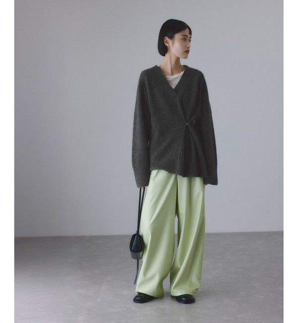 ADAM ET ROPE'「LINEAPIU ヤクMIX Vネックプルオーバー」|ニット・セーター|