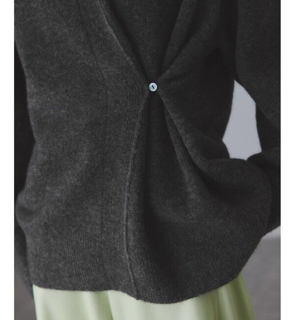 ADAM ET ROPE'「LINEAPIU ヤクMIX Vネックプルオーバー」|ニット・セーター|