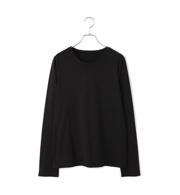 ADAM ET ROPE'「ロングスリーブコットンTシャツ」|Tシャツ・カットソー|ブラック(01)