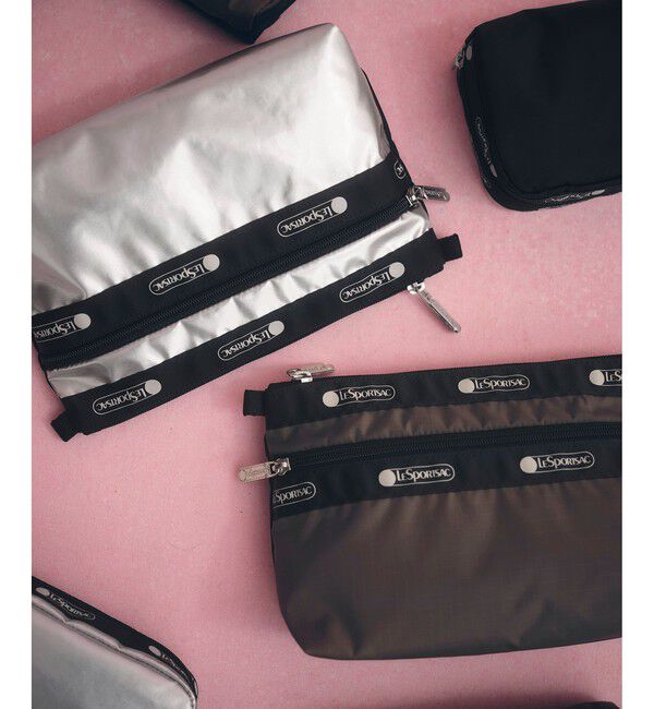 ADAM ET ROPE'「【LeSportsac for ADAM ET ROPE'】COSMETIC CLUTCH (SHINE/SOLID)」|ポーチ|