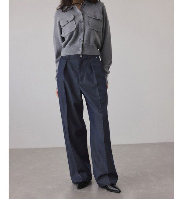 ADAM ET ROPE'「NIKKE TW DENIM PANTS」|デニム|ネイビー(40)