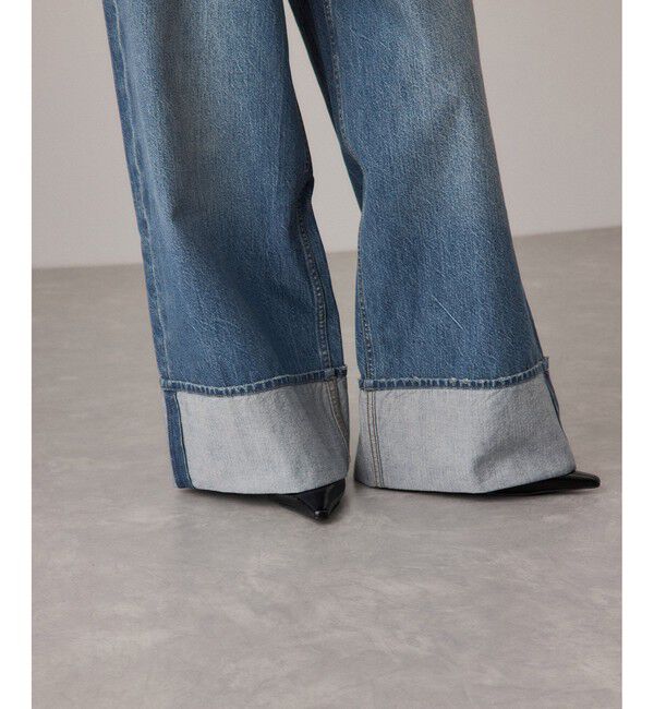 ADAM ET ROPE'「ターンナップアジャストデニム」|デニム|