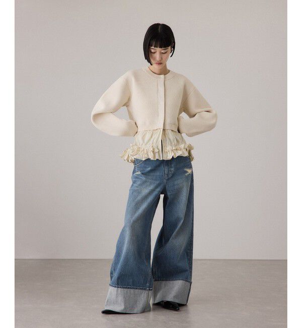 ADAM ET ROPE'「ターンナップアジャストデニム」|デニム|