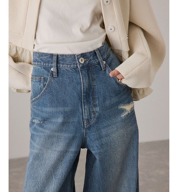 ADAM ET ROPE'「ターンナップアジャストデニム」|デニム|