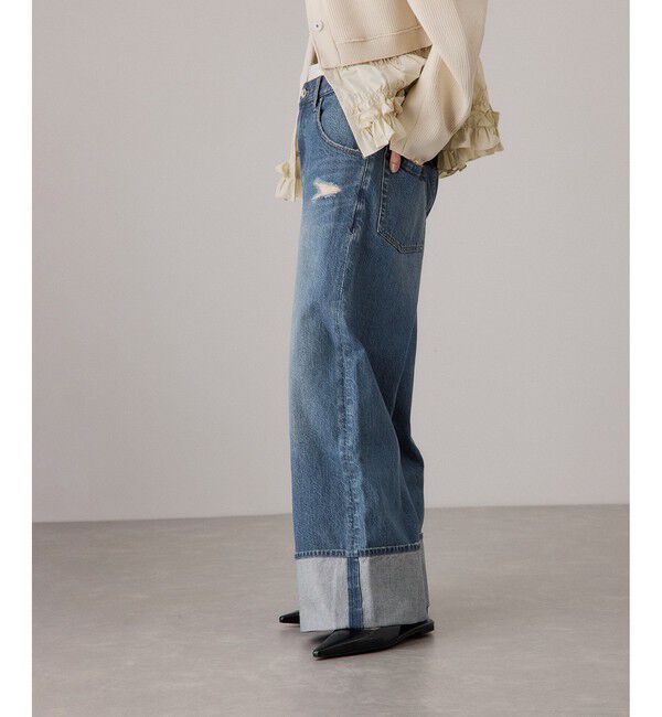 ADAM ET ROPE'「ターンナップアジャストデニム」|デニム|