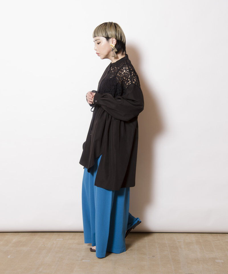  「サイドドロストレース切替シャツ」|シャツ・ブラウス|