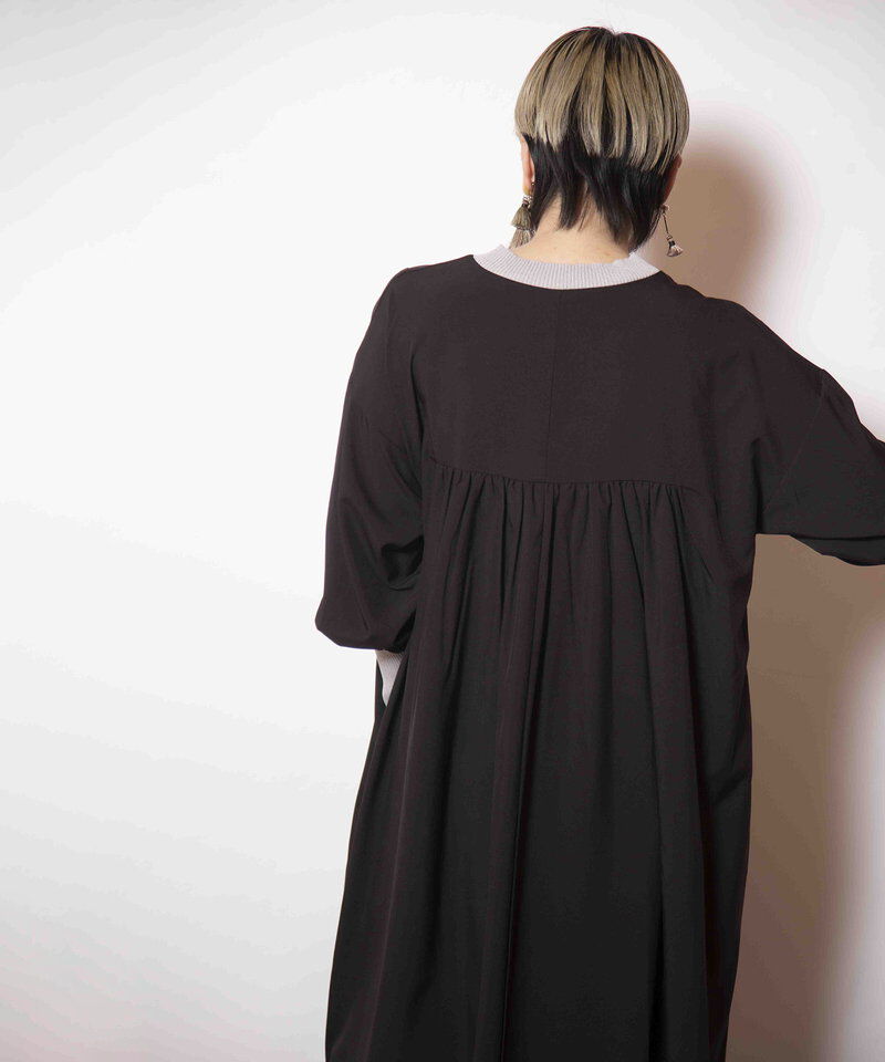  「切替ギャザーワンピース」|ワンピース|