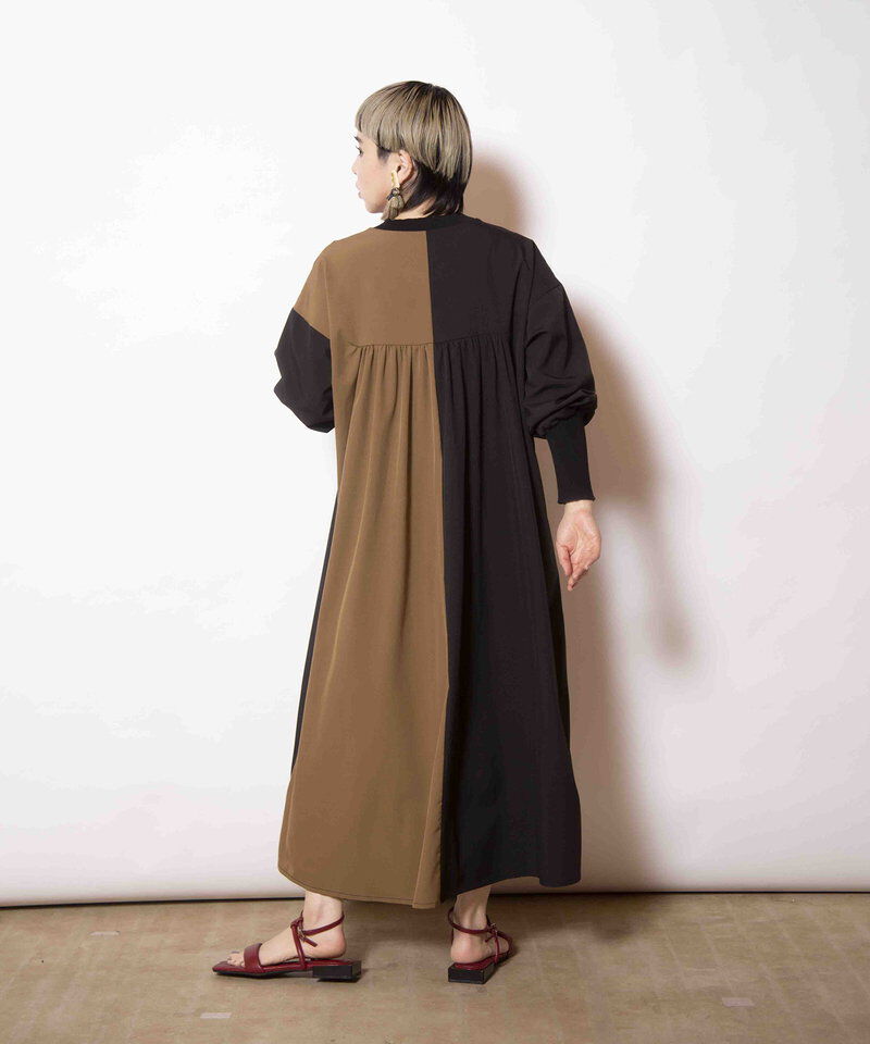  「切替ギャザーワンピース」|ワンピース|