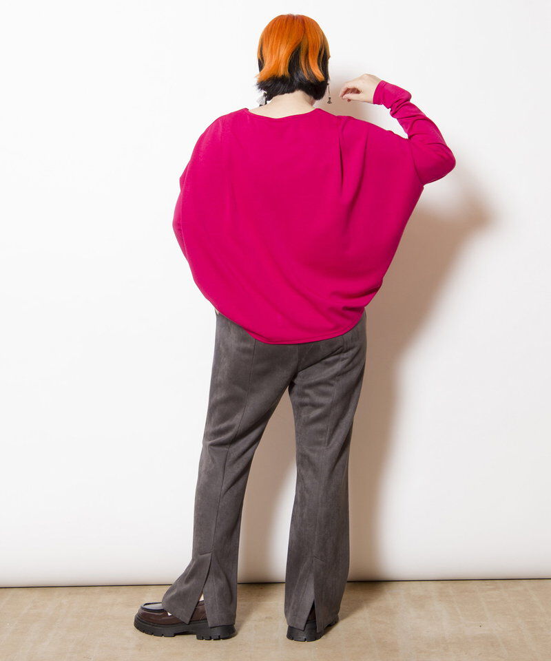  「ワイドVネックプルオーバー」|Tシャツ・カットソー|