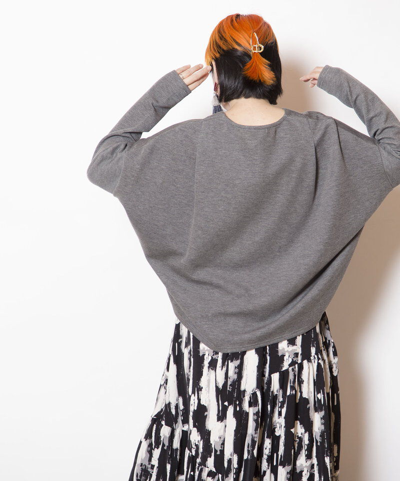  「ワイドVネックプルオーバー」|Tシャツ・カットソー|