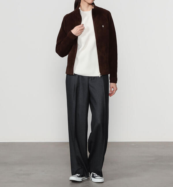 GYMPHLEX「Gymphlex | コットンベロア スタンドカラージップジャケット WOMEN」|スウェット・ジャージ|