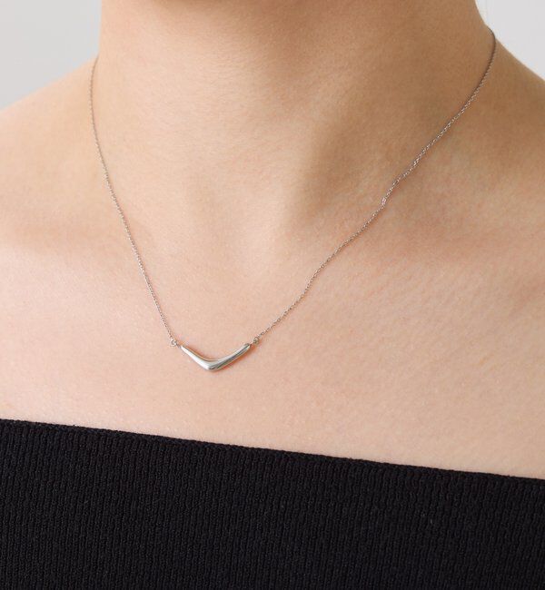  「【PAPILLONNER/パピヨネ】ステンレスカーブトップネックレス」|リング|