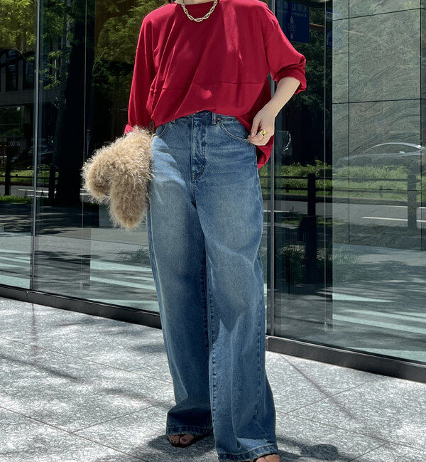  「【WEB限定】バルーンハーフスリーブプルオーバー」|Tシャツ・カットソー|