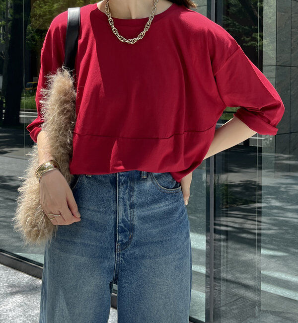  「【WEB限定】バルーンハーフスリーブプルオーバー」|Tシャツ・カットソー|