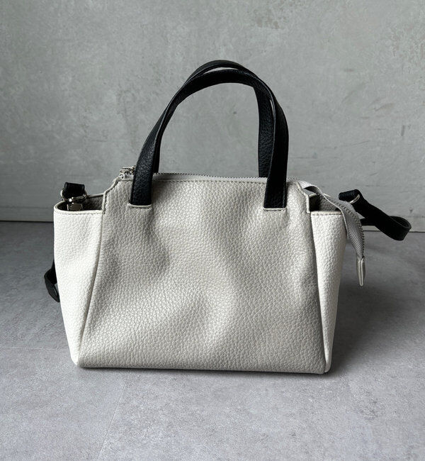  「【WEB限定】ポーチ付ダブルフェイスミニボストン」|トートバッグ|