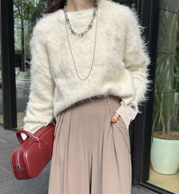  「【WEB限定】シャギーニット」|ニット・セーター|