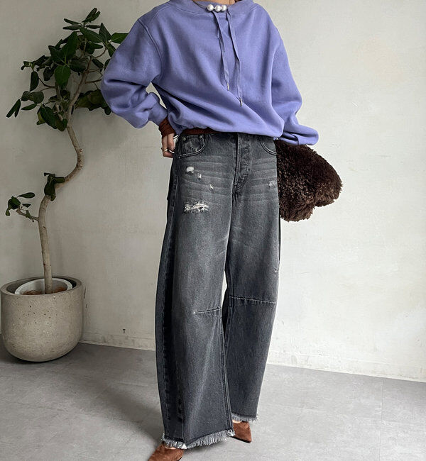  「ボートネック裏起毛スウェット」|Tシャツ・カットソー|