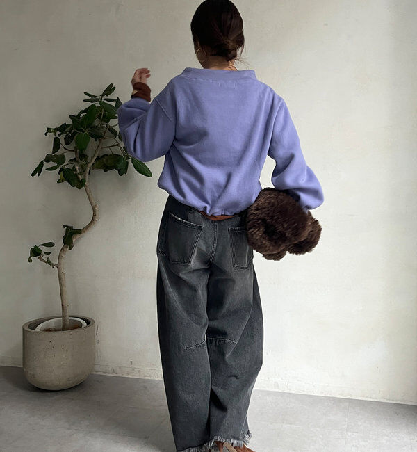  「ボートネック裏起毛スウェット」|Tシャツ・カットソー|