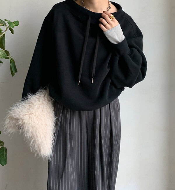  「ボートネック裏起毛スウェット」|Tシャツ・カットソー|