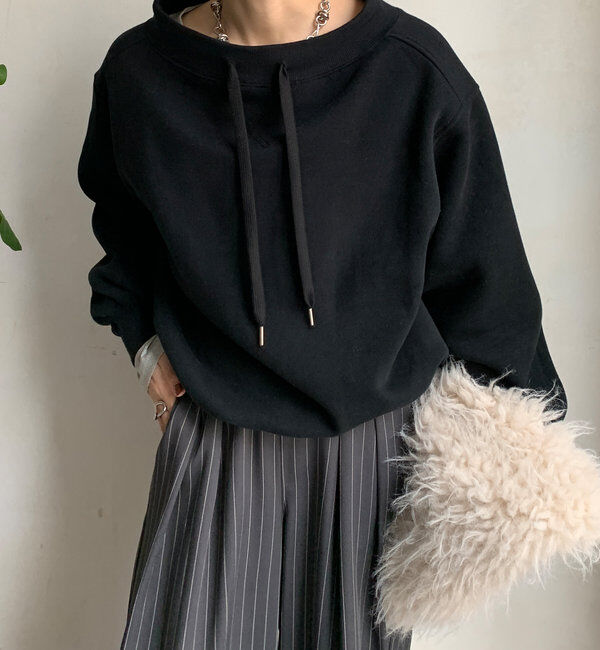  「ボートネック裏起毛スウェット」|Tシャツ・カットソー|