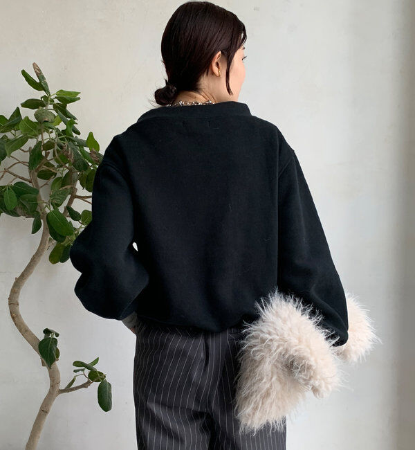  「ボートネック裏起毛スウェット」|Tシャツ・カットソー|