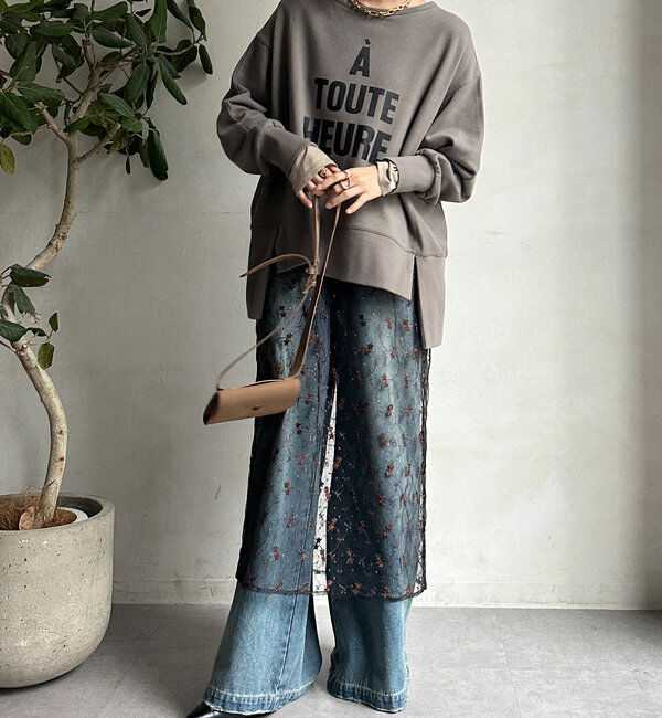  「デザインロゴスウェット」|Tシャツ・カットソー|