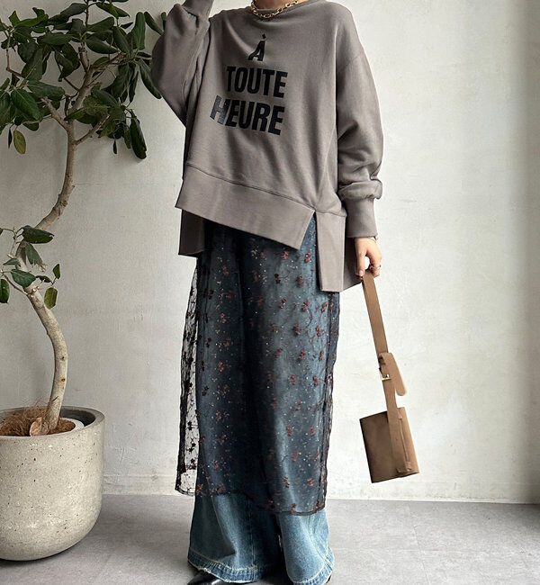  「デザインロゴスウェット」|Tシャツ・カットソー|