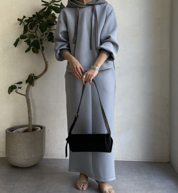  「【WEB限定】配色ダブルコードパーカー」|Tシャツ・カットソー|