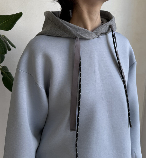  「【WEB限定】配色ダブルコードパーカー」|Tシャツ・カットソー|