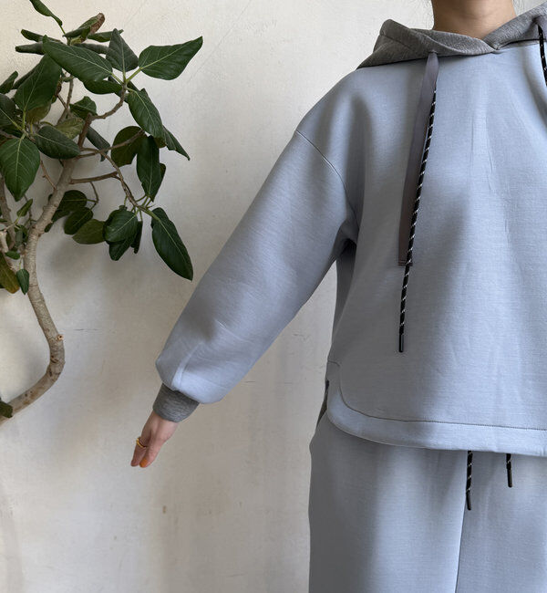  「【WEB限定】配色ダブルコードパーカー」|Tシャツ・カットソー|