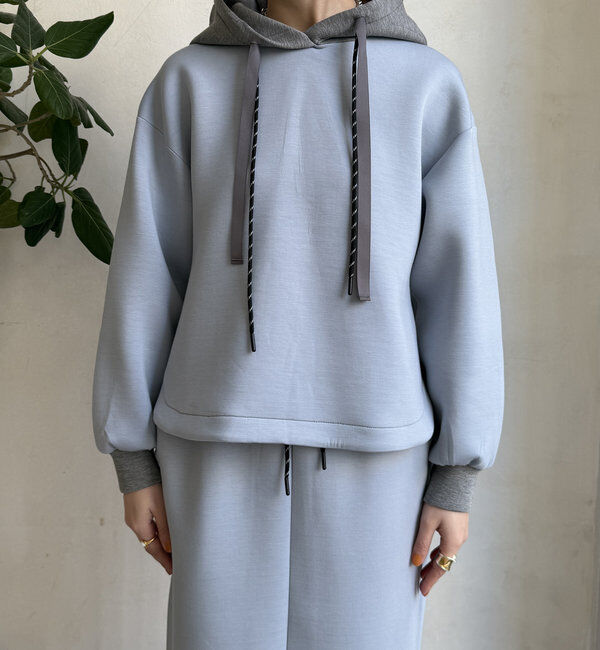  「【WEB限定】配色ダブルコードパーカー」|Tシャツ・カットソー|