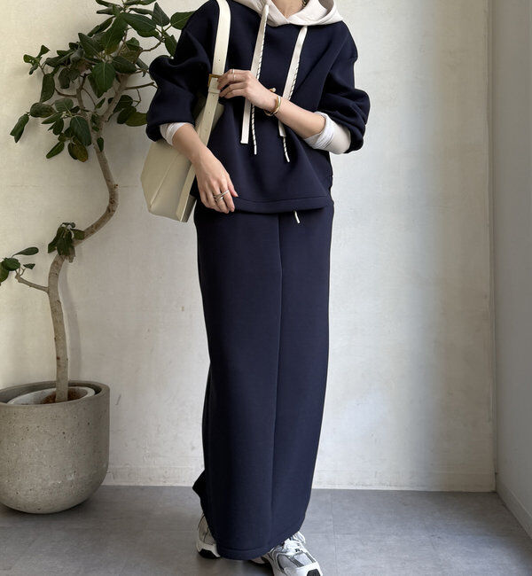  「【WEB限定】配色ダブルコードパーカー」|Tシャツ・カットソー|