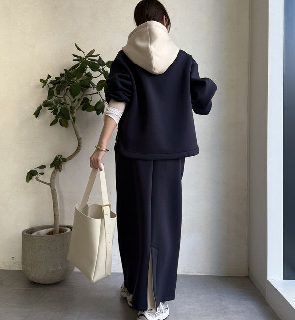  「【WEB限定】配色ダブルコードパーカー」|Tシャツ・カットソー|