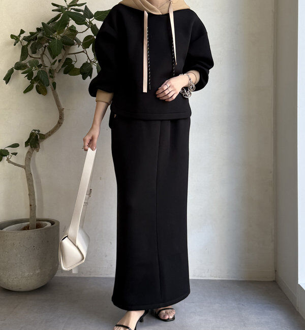  「【WEB限定】配色ダブルコードパーカー」|Tシャツ・カットソー|