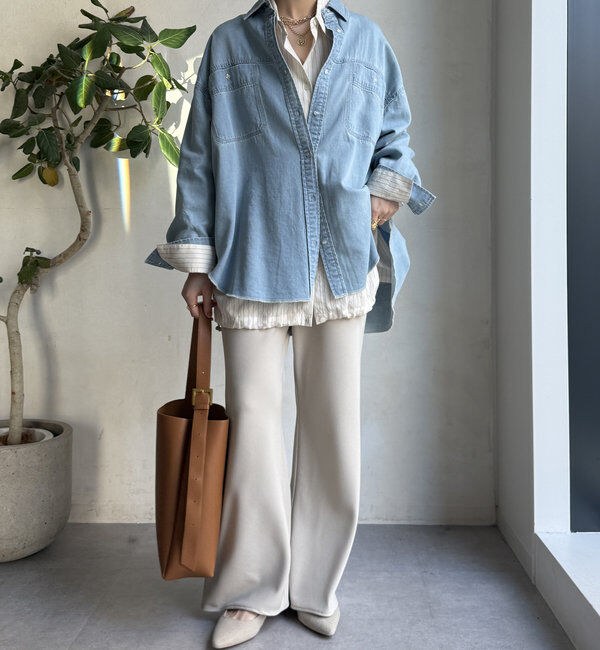  「バイヤスセミフレアパンツ」|チノ|