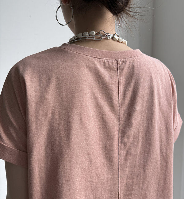  「【WEB限定】 箔プリントロールアップTEE」|Tシャツ・カットソー|