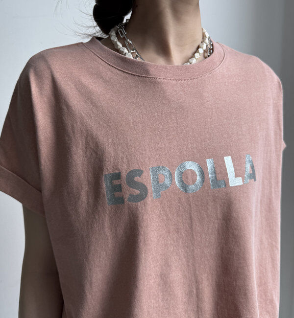  「【WEB限定】 箔プリントロールアップTEE」|Tシャツ・カットソー|