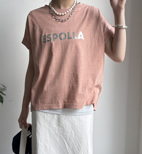  「【WEB限定】 箔プリントロールアップTEE」|Tシャツ・カットソー|