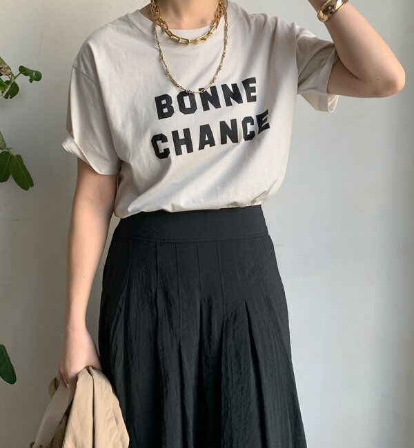  「BONNE CHANCE TEE」|Tシャツ・カットソー|エクリュ