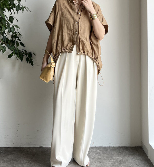  「ダブルタックワイドパンツ」|チノ|