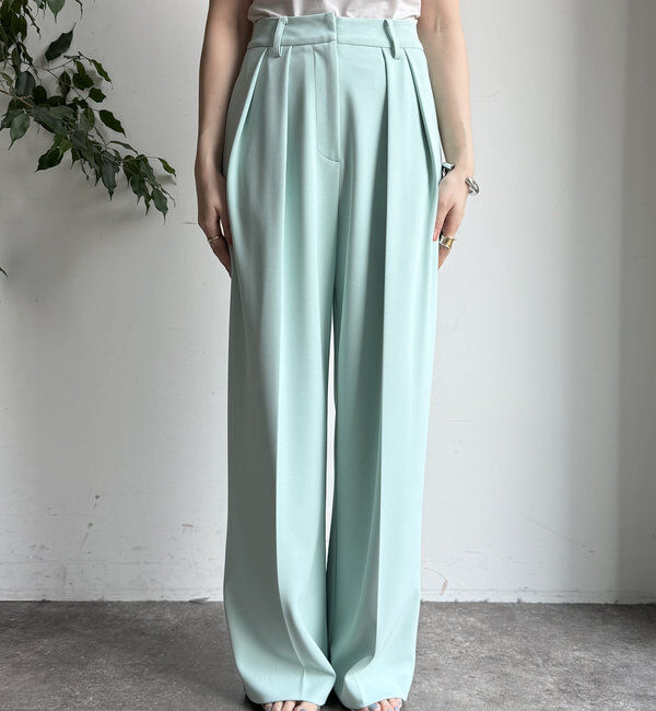  「ダブルタックワイドパンツ」|チノ|